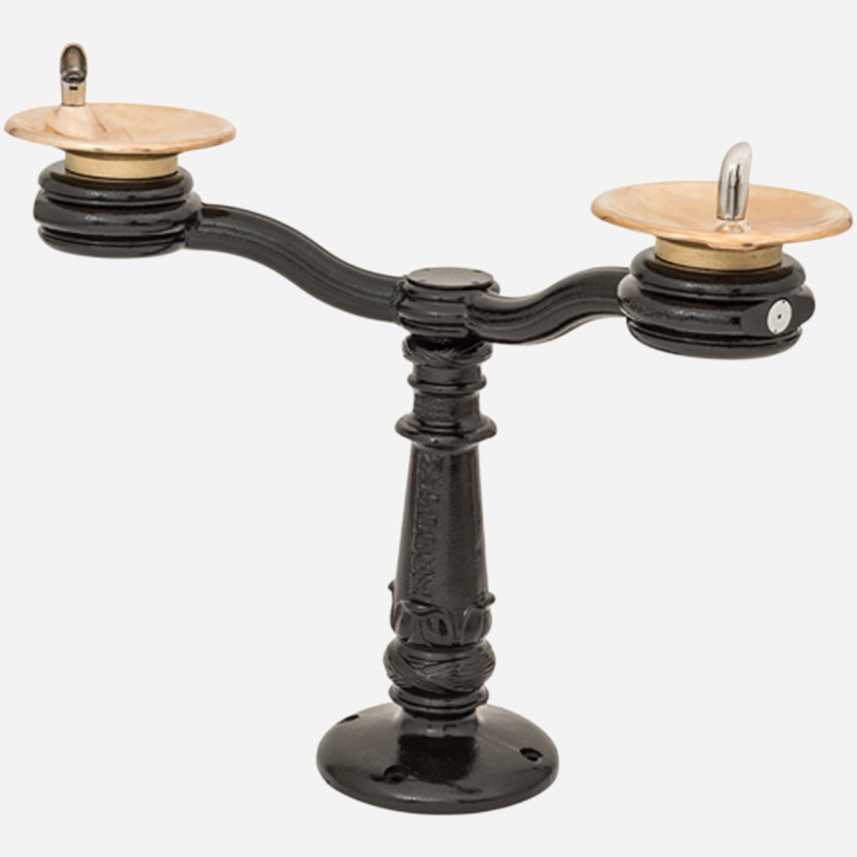 Murdock M-C76D Series Victorian-Style Pedestal Drinking Fountain with Dual Bowls