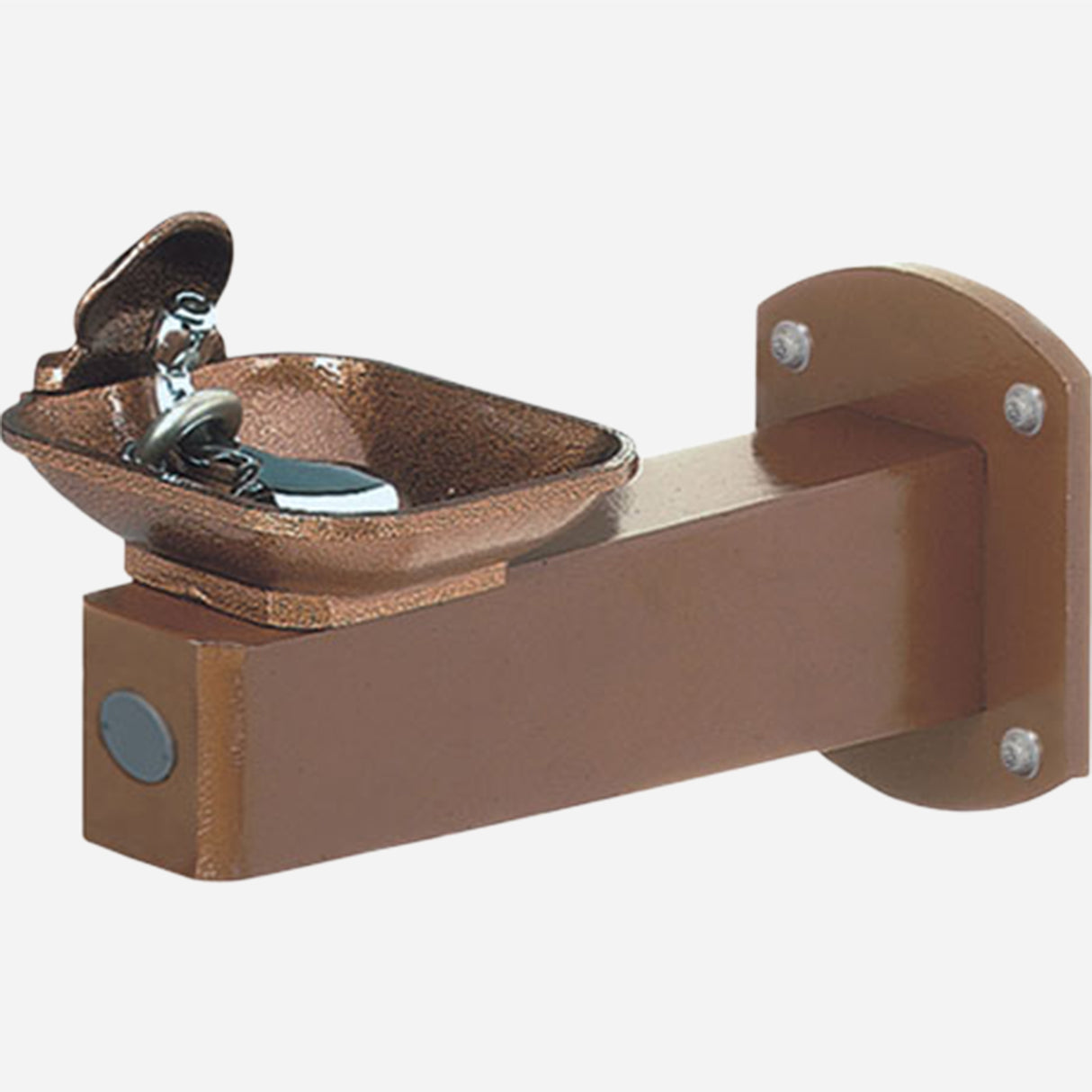 Murdock M-33W Series Wall-Mounted Outdoor Drinking Fountain with Rectangular Bowl