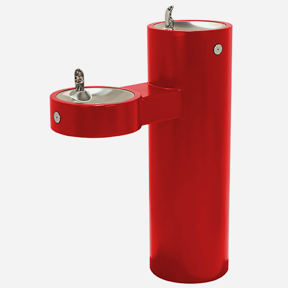 Murdock GRM45 | Round Pedestal Outdoor Drinking Fountain w/ Vandal-Resistant Design