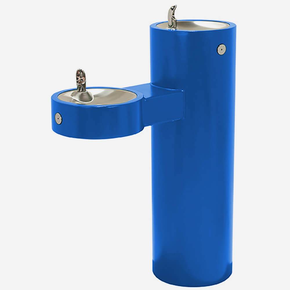 Murdock GRM45 | Round Pedestal Outdoor Drinking Fountain w/ Vandal-Resistant Design