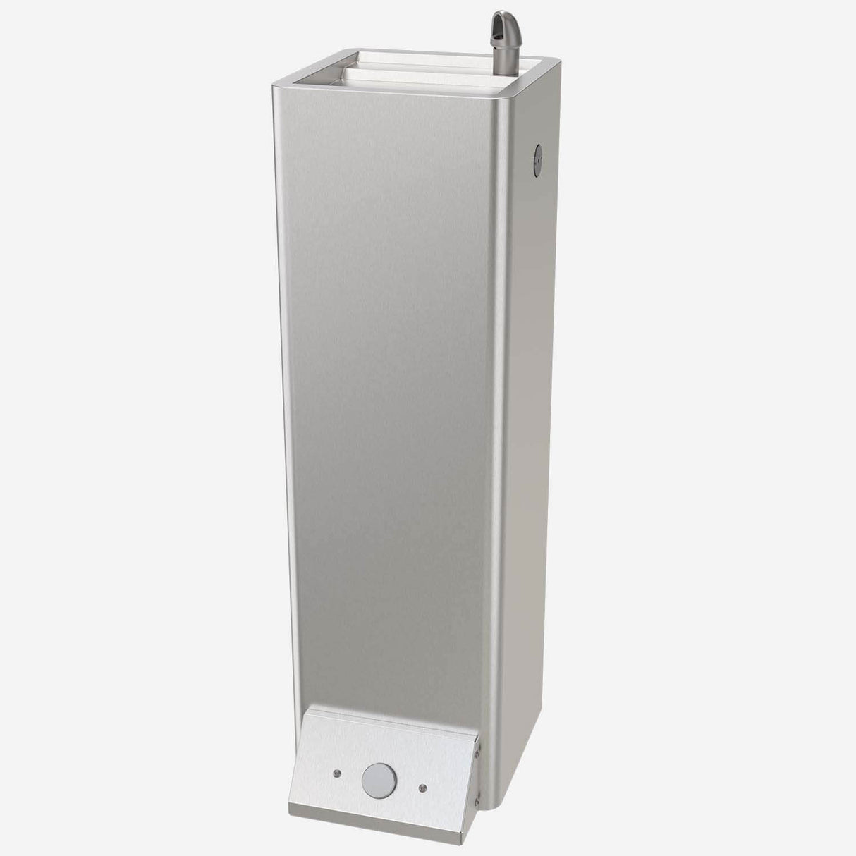 Murdock ECO-DF | Square Pedestal Outdoor Drinking Fountain with Stainless Steel Construction