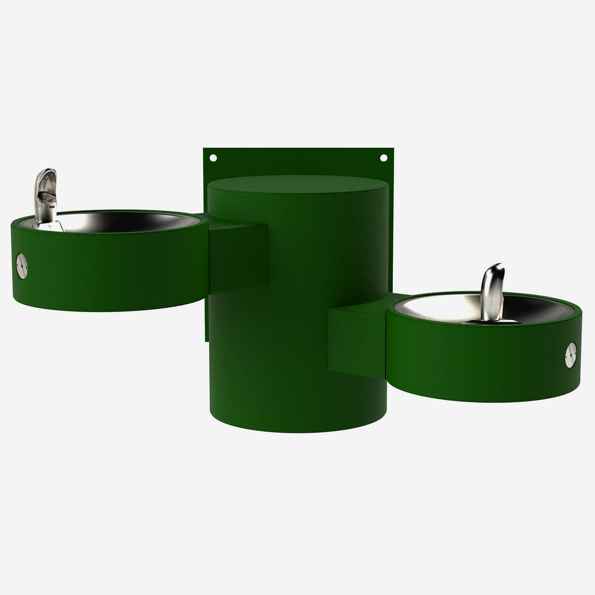 Murdock GRE24 Series Angled Bi-Level Wall-Mounted Drinking Fountain with Stainless Steel Construction