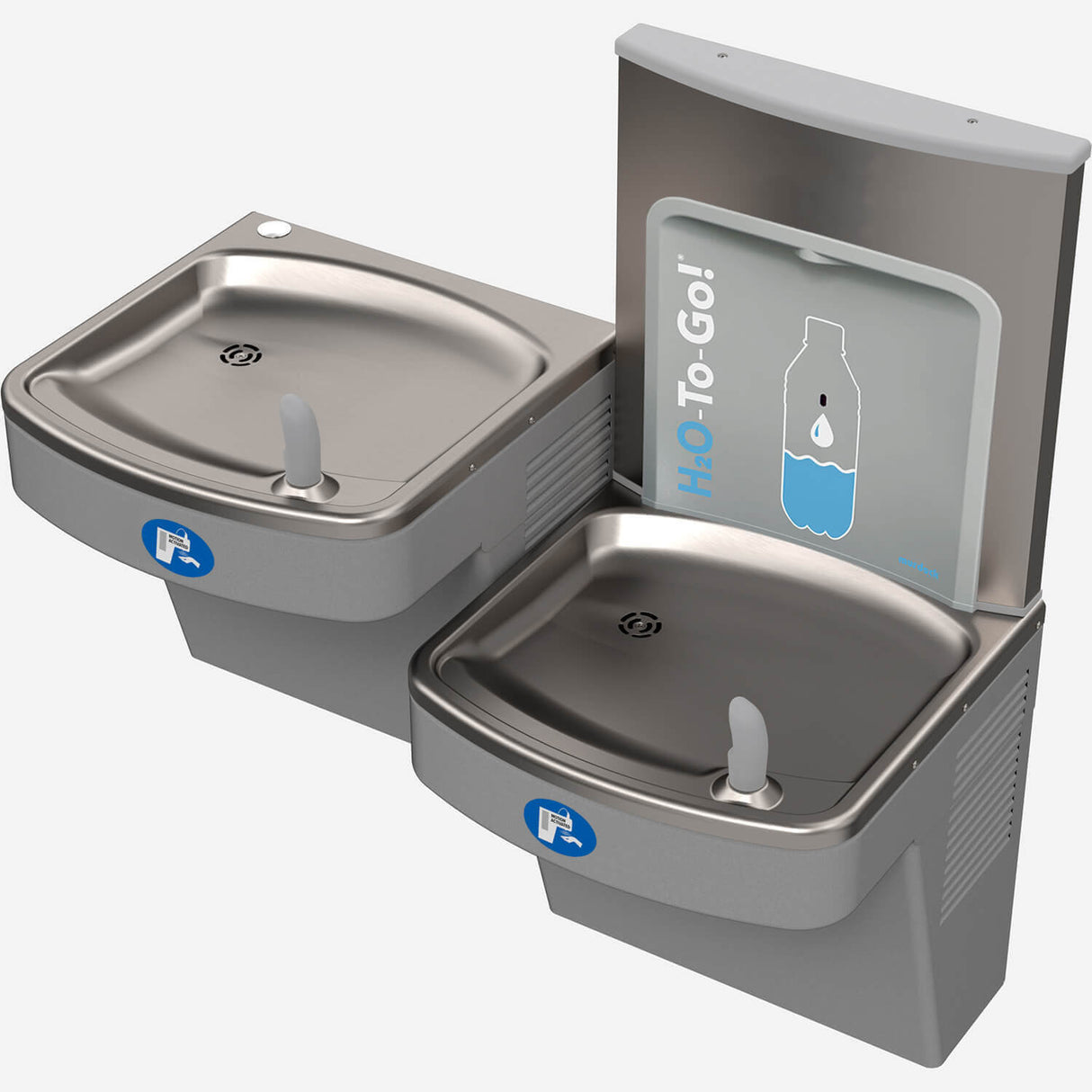 Murdock A172.8-UG-SOC Series Sensor-Activated Bi-Level Water Cooler with Bottle Filler