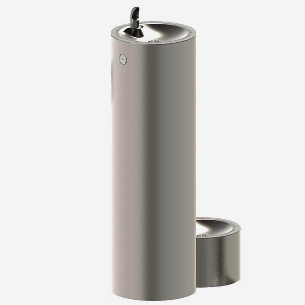Murdock GRF35 | Pedestal-Mounted Outdoor Drinking Fountain w/ Vandal-Resistant Design