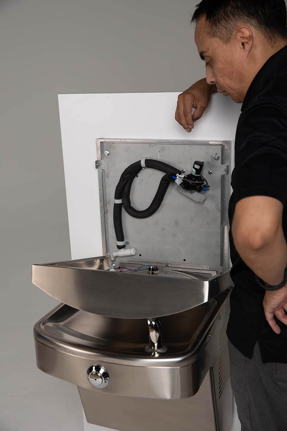 Murdock BF11S | Add-On Pushbutton Bottle Filler for A17 Drinking Fountains