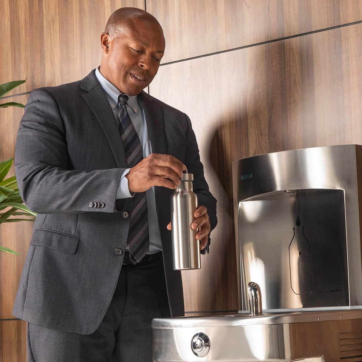 Murdock A171.8-UG-VR-BF12S Series Wall-Mounted Refrigerated Fountain with Bottle Filler