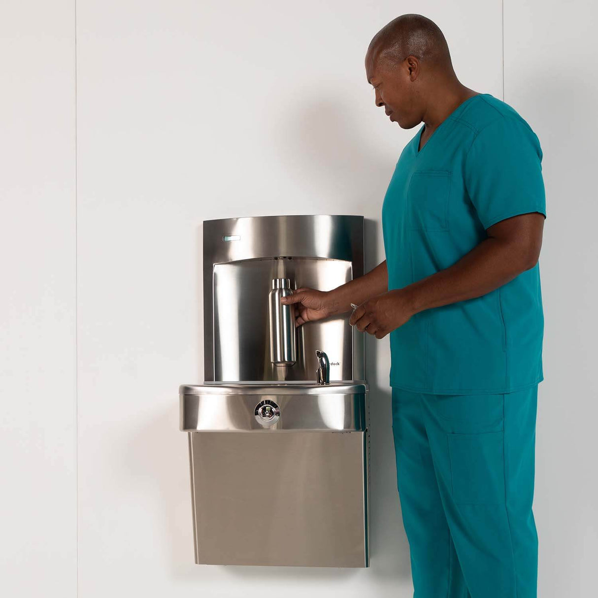 Murdock A171.8-UG-VR-BF12S Series Wall-Mounted Refrigerated Fountain with Bottle Filler