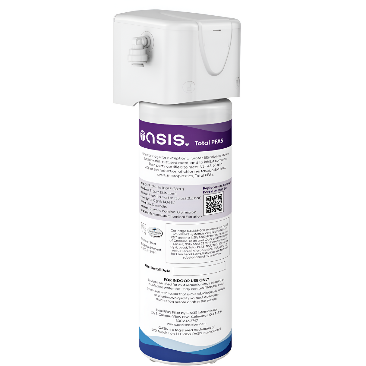 Oasis 041253-005 | Universal Total PFAS Filter Kit | 1.1 GPM