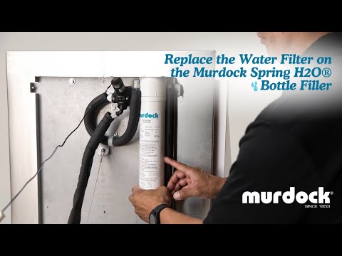 Murdock BF16S Series Wall-Mount Sensor Bottle Filler with Fold-Down Housing