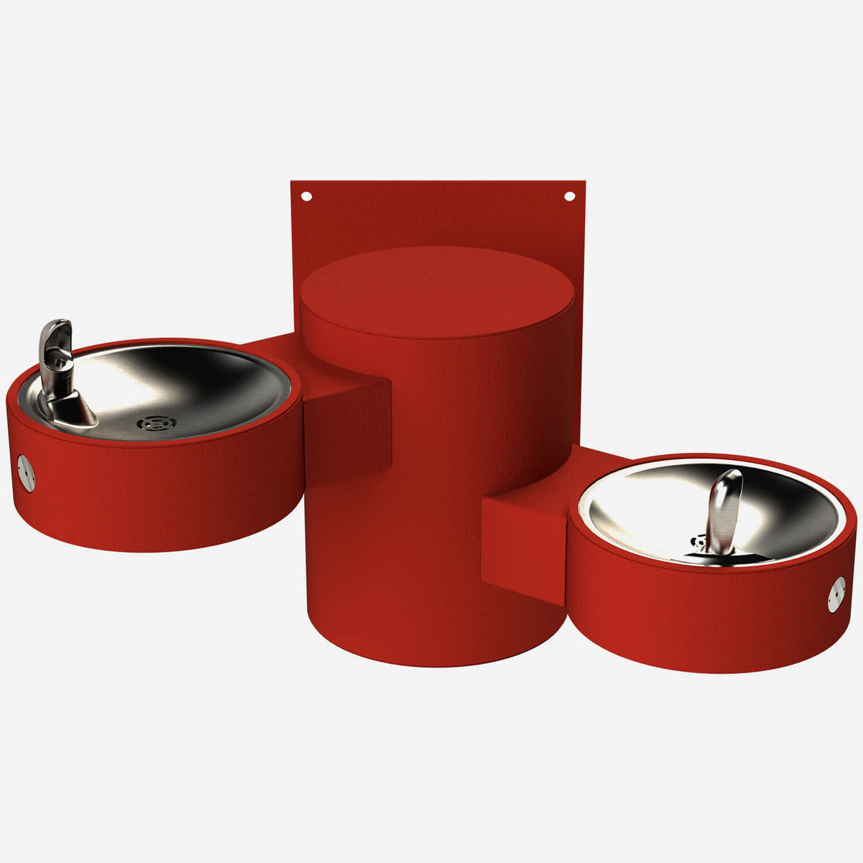 Murdock GRE24 Series Angled Bi-Level Wall-Mounted Drinking Fountain with Stainless Steel Construction