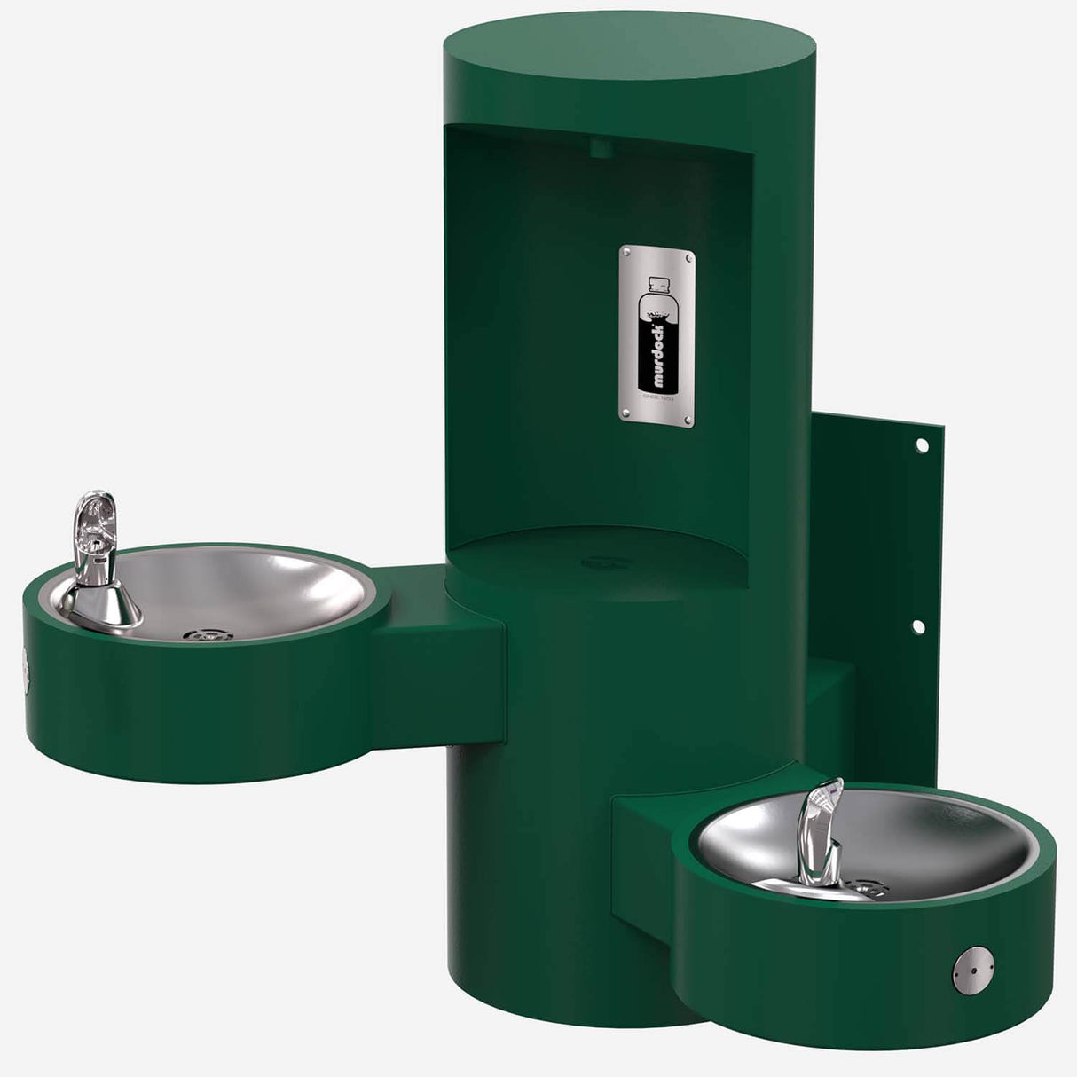 Murdock GYE24 Series Wall-Mount Bottle Filler with Bi-Level Drinking Fountain