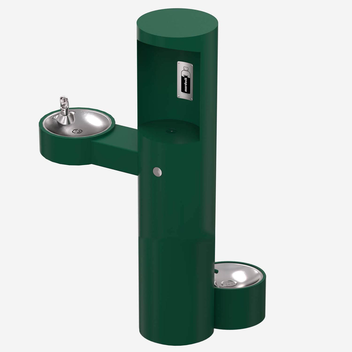 Murdock GYM74 | Pedestal Outdoor Bottle Filler with Barrier-Free Drinking Fountain