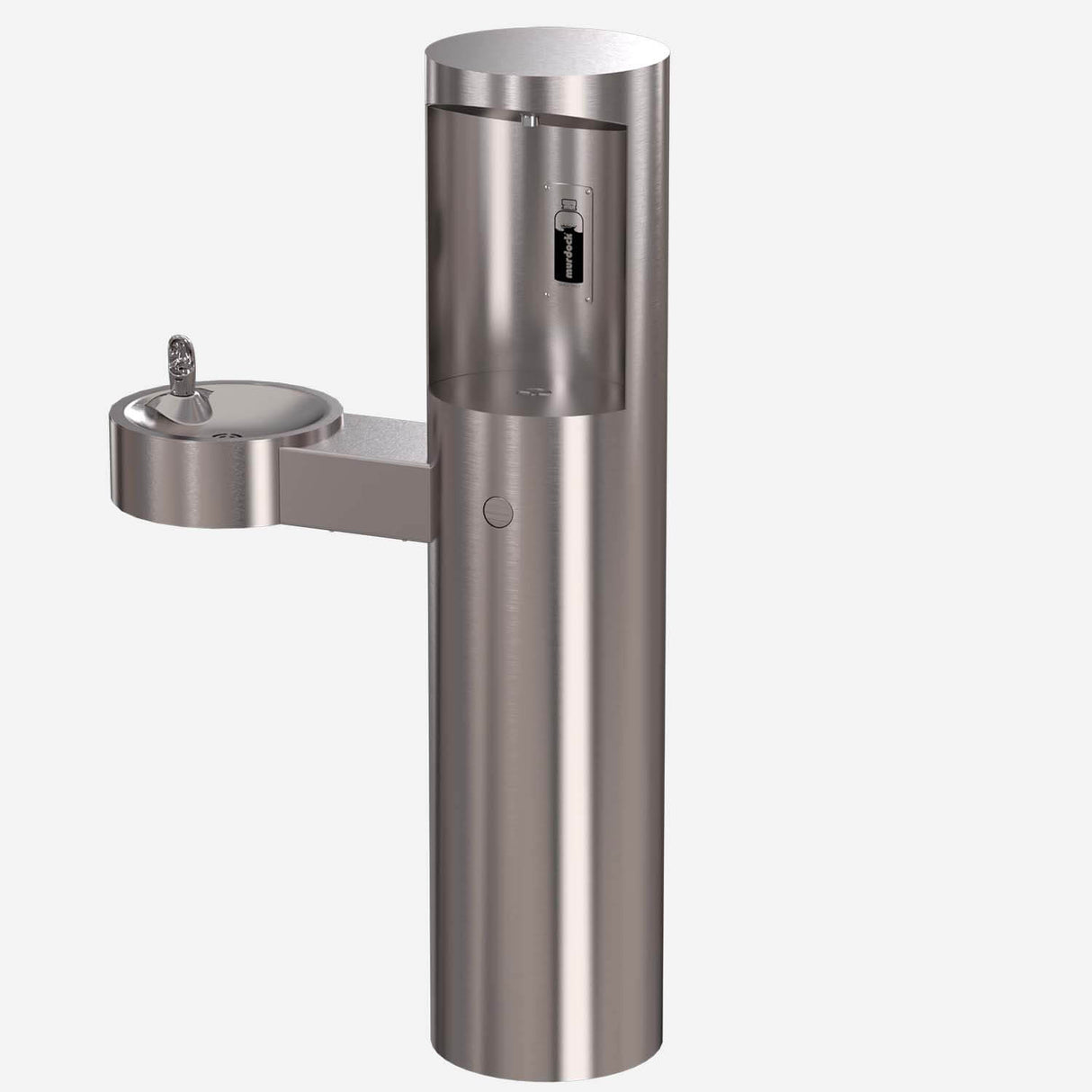 Murdock GYM74 | Pedestal Outdoor Bottle Filler with Barrier-Free Drinking Fountain