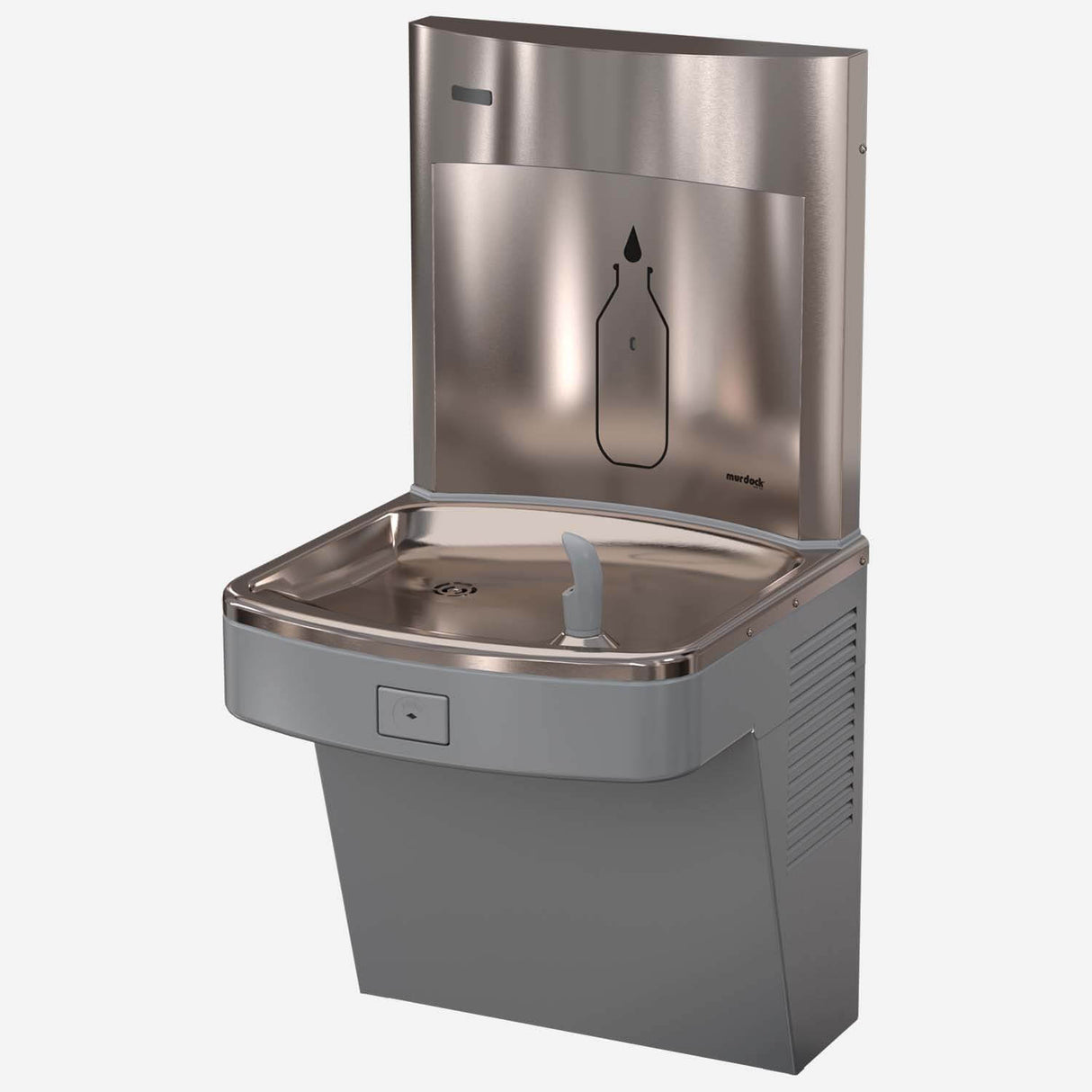 Murdock A171.8-UG-BF12S Series Wall-Mounted SpringH2O Bottle Filler with 8 GPH Refrigeration