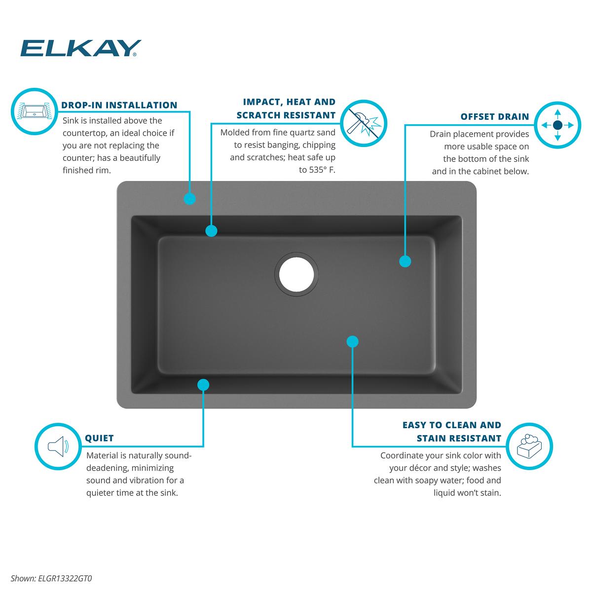Elkay ELGR13322GT0