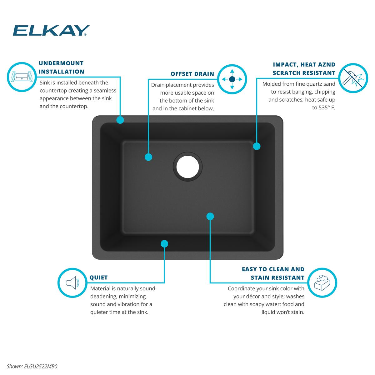 Elkay ELGU2522MB0