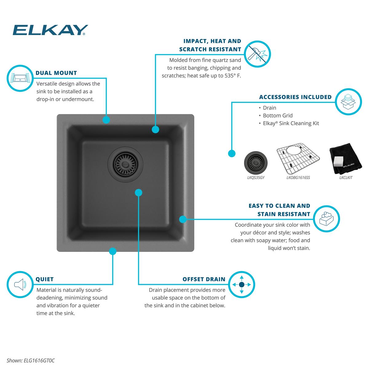 Elkay ELG1616GT0C