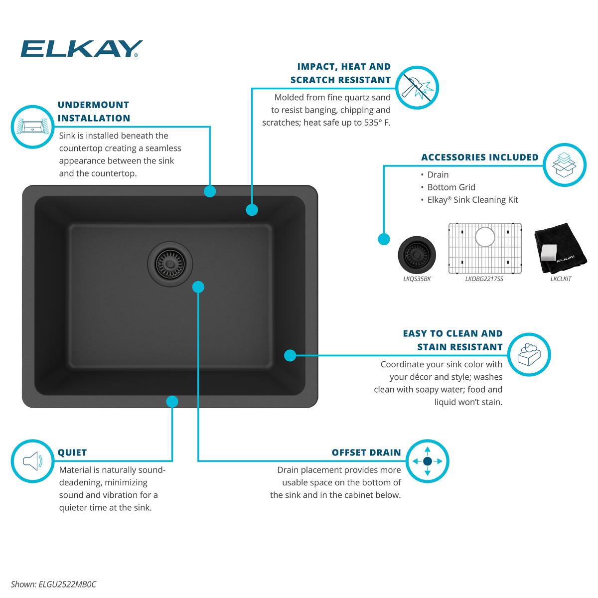 Elkay ELGU2522MB0C