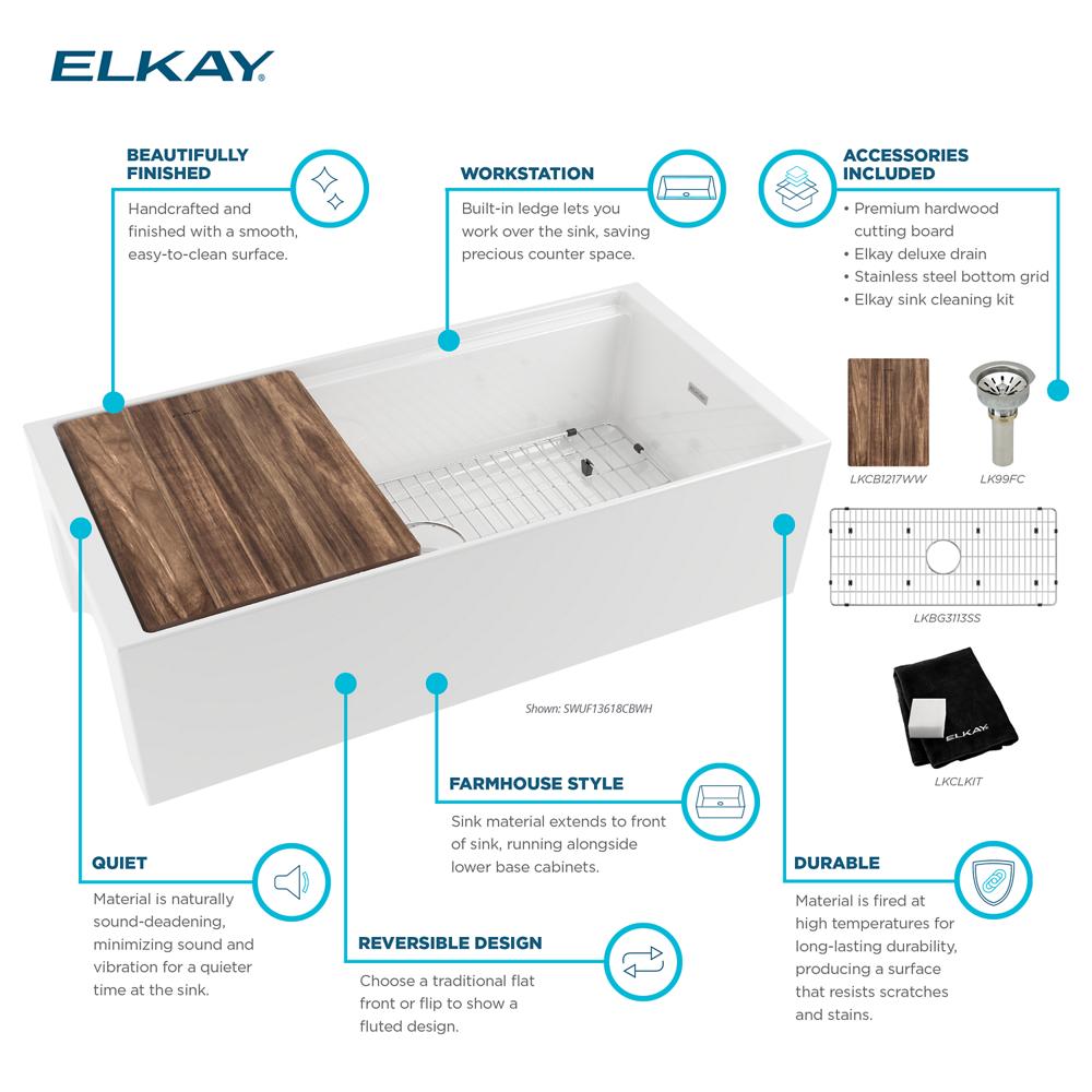 Elkay SWUF13618CBWH