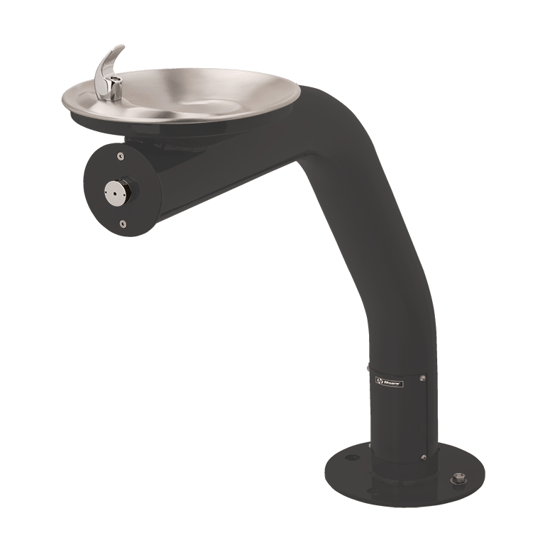 Haws 3380 | Outdoor Vandal-Resistant Steel Pedestal Fountain | 0.45 GPM