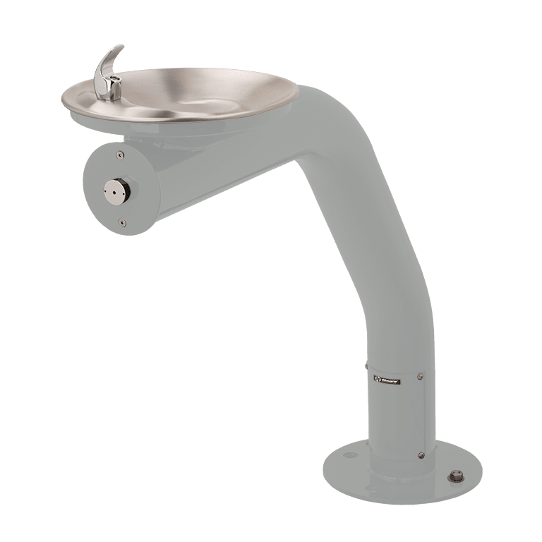 Haws 3380 | Outdoor Vandal-Resistant Steel Pedestal Fountain | 0.45 GPM