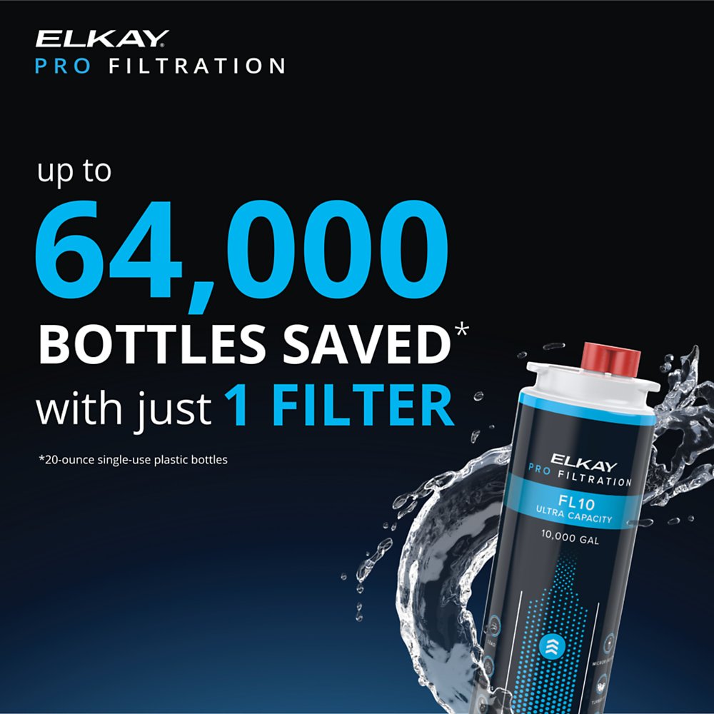 Elkay FL10 | Ultra-Capacity Lead + Microplastics 10000 Gallon Replacement Filter
