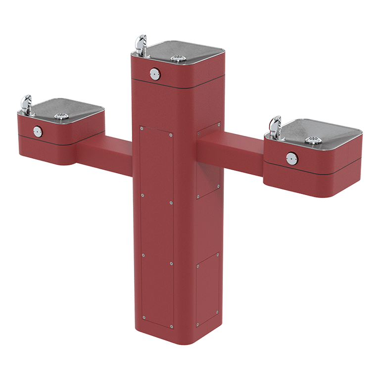 Haws 3603 | Vandal-Resistant Outdoor Stainless Steel Pedestal Fountain | 0.45 GPM