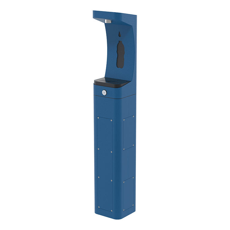 Haws 3610 | Outdoor Vandal-Resistant Pedestal Bottle Filler | 1 GPM