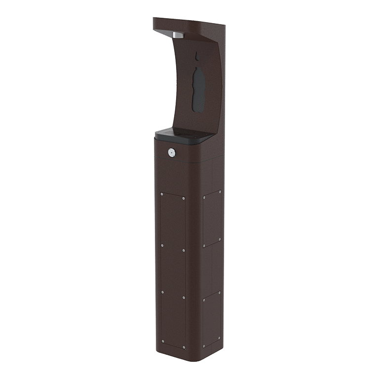 Haws 3610 | Outdoor Vandal-Resistant Pedestal Bottle Filler | 1 GPM