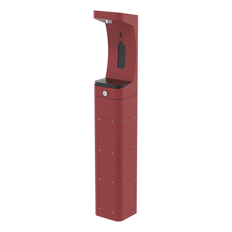 Haws 3610 | Outdoor Vandal-Resistant Pedestal Bottle Filler | 1 GPM