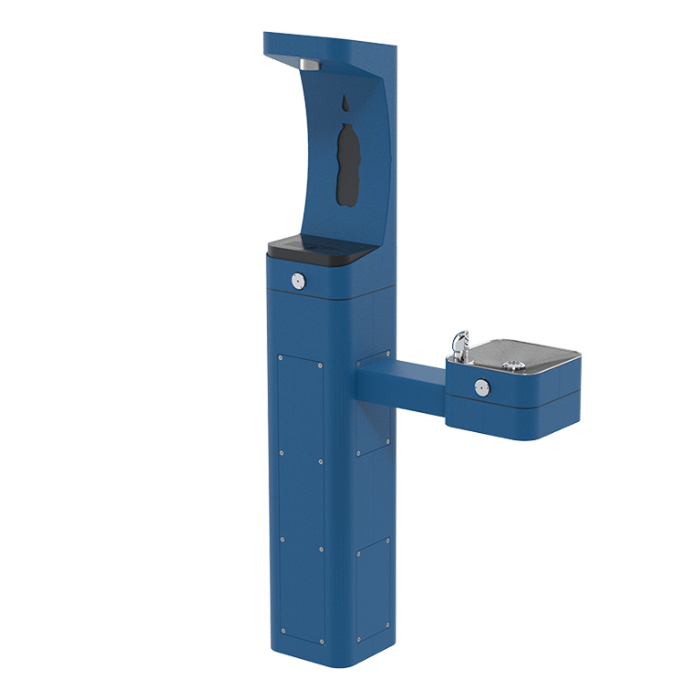 Haws 3611F | Outdoor Vandal-Resistant Bottle Filler & Fountain | 1 GPM