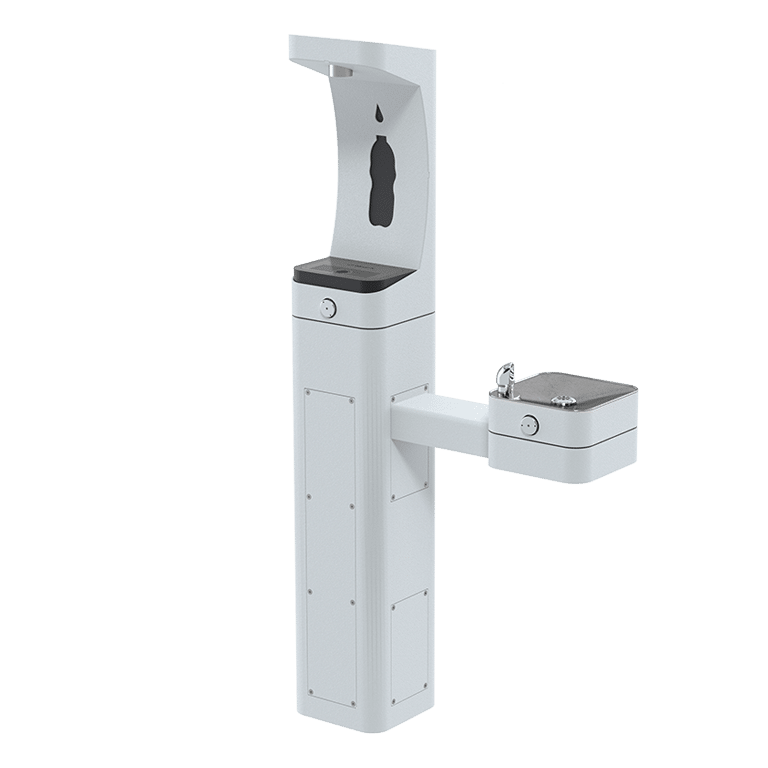 Haws 3611F | Outdoor Vandal-Resistant Bottle Filler & Fountain | 1 GPM
