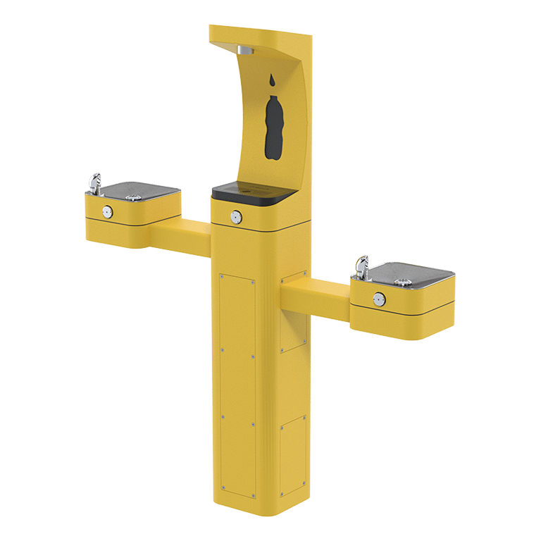 Haws 3612 | Vandal-Resistant Outdoor Bottle Filler & Drinking Fountain | 1 GPM