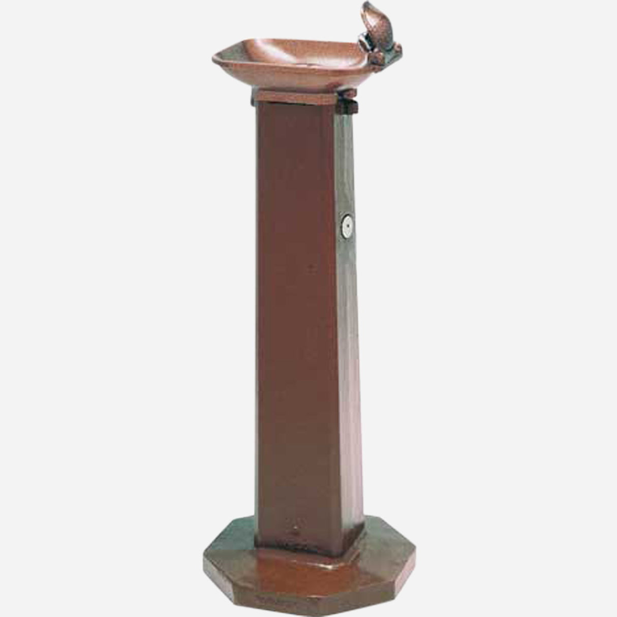 Murdock M-23C Series Single Bowl Outdoor Pedestal Drinking Fountain with Push-Button Control