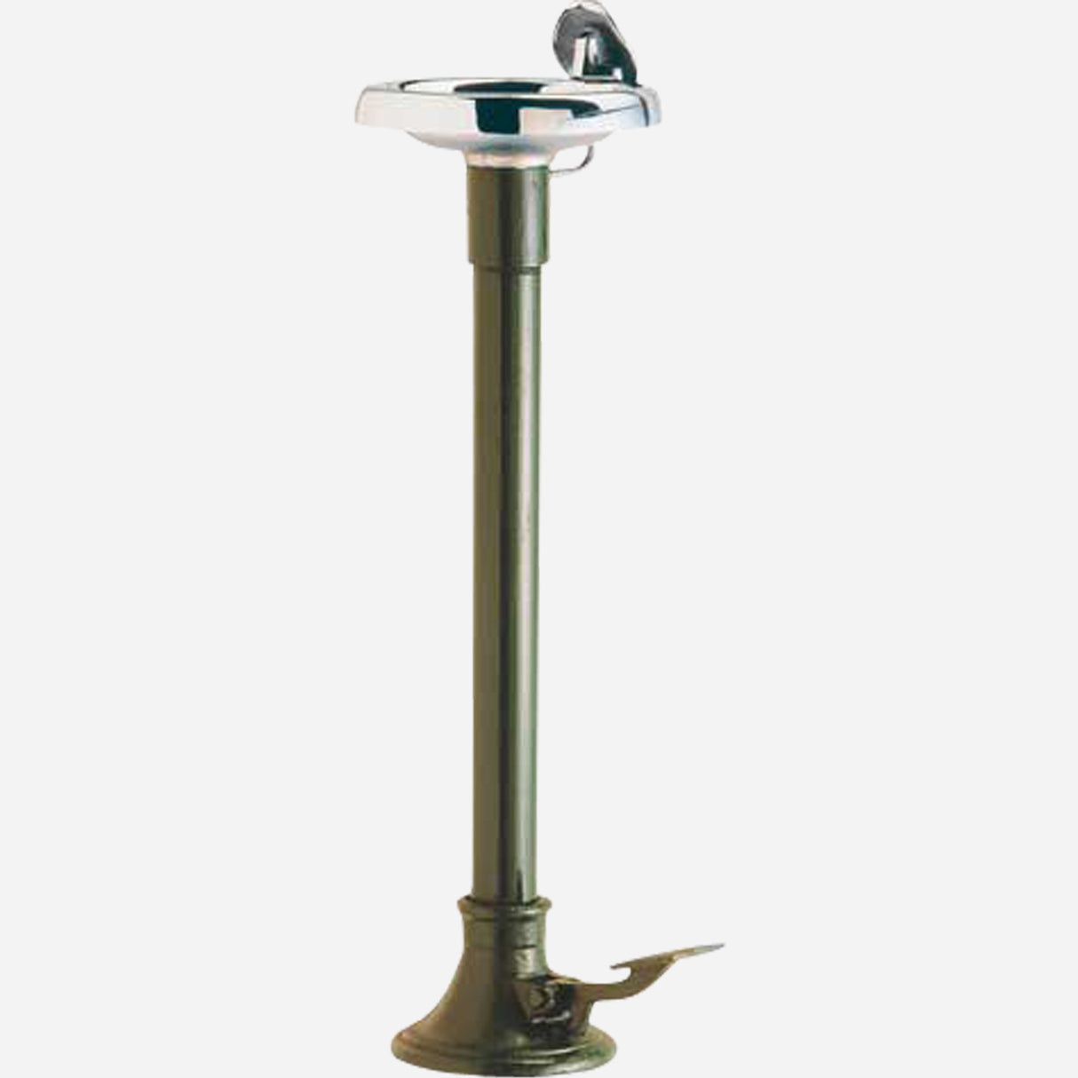 Murdock M-40 | Pedal-Operated Frost-Free Outdoor Drinking Fountain with Round Bowl Design