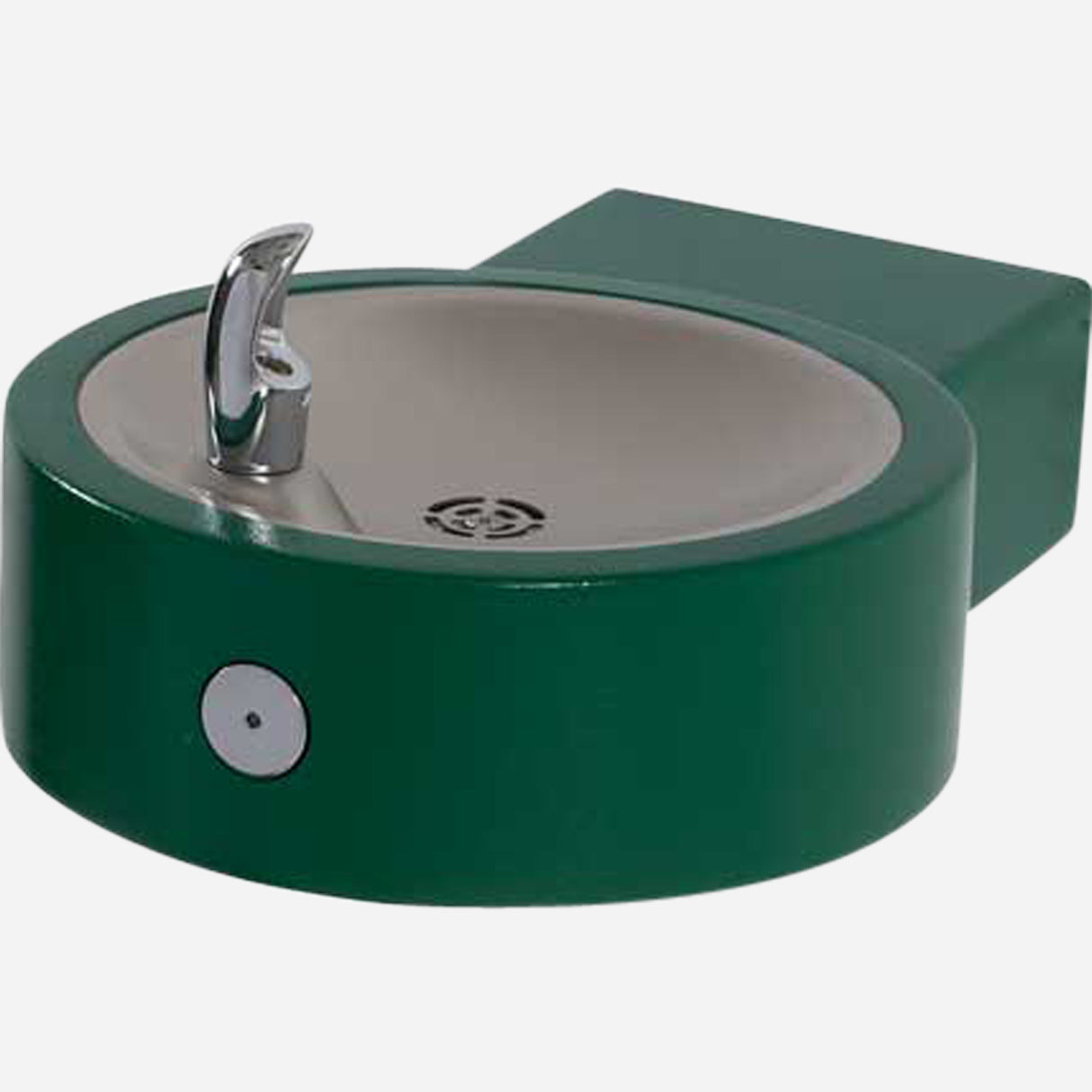 Murdock GRC75 | Wall-Mounted Round Stainless Steel Drinking Fountain w/ Vandal Resistance