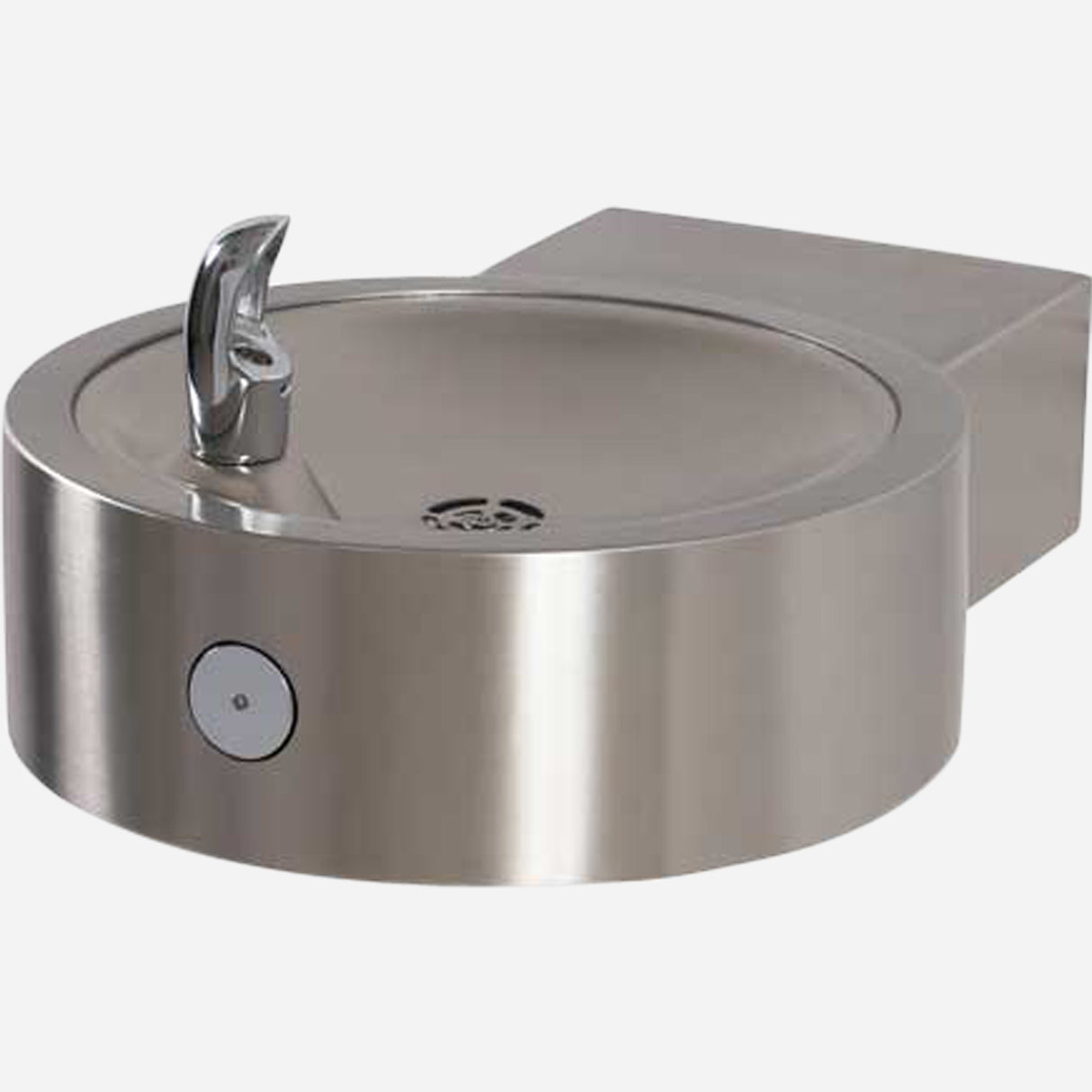Murdock GRC75 | Wall-Mounted Round Stainless Steel Drinking Fountain w/ Vandal Resistance