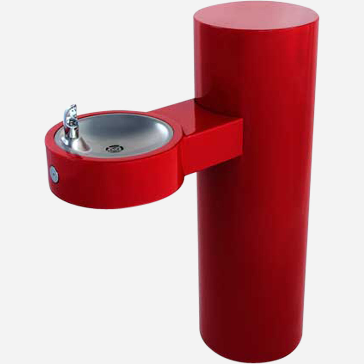 Murdock GRJ85 | Pedestal Mount Round Steel Drinking Fountain with Optional Pet Fountain