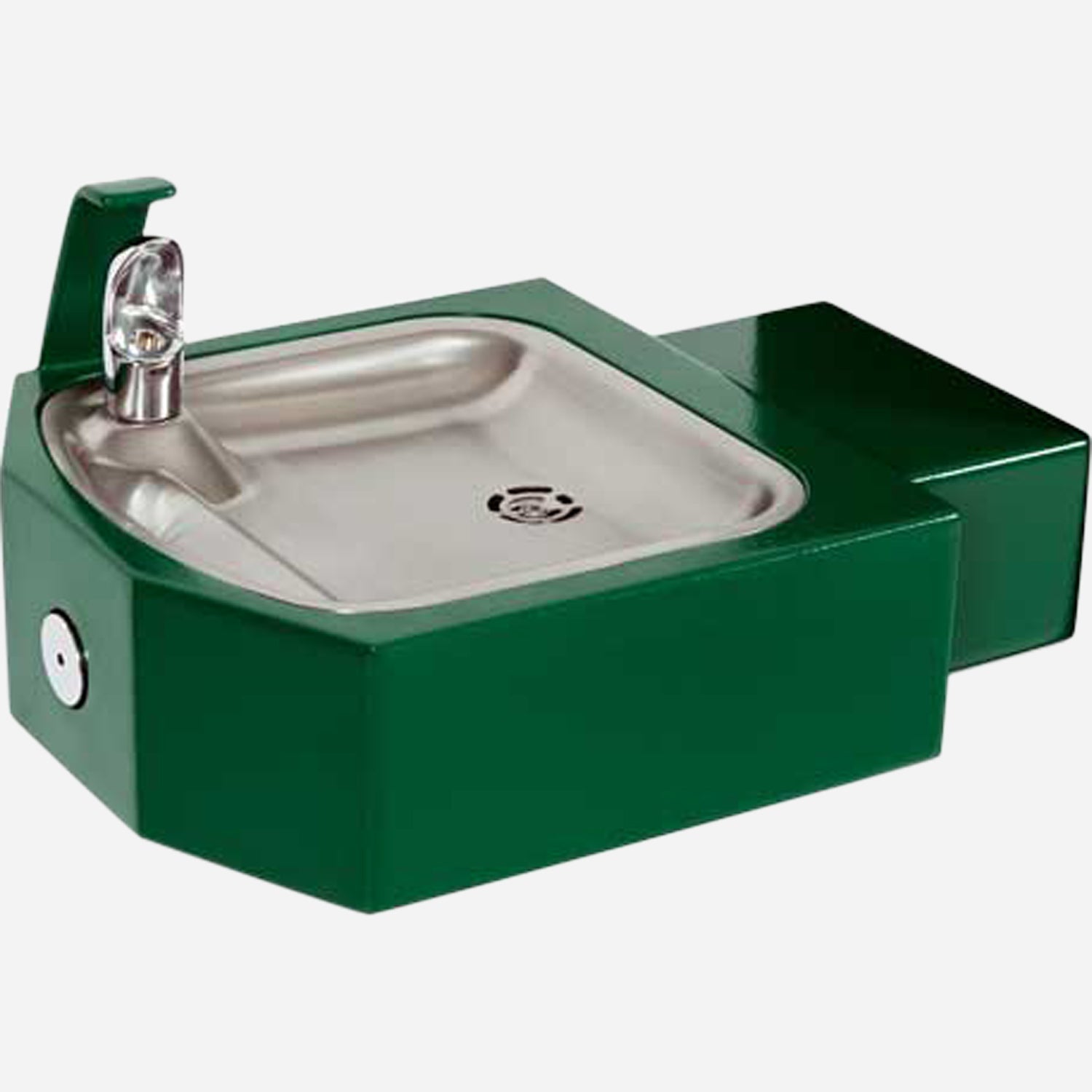 Murdock GSC55 | Wall-Mounted Square Stainless Steel Drinking Fountain for Outdoor Use