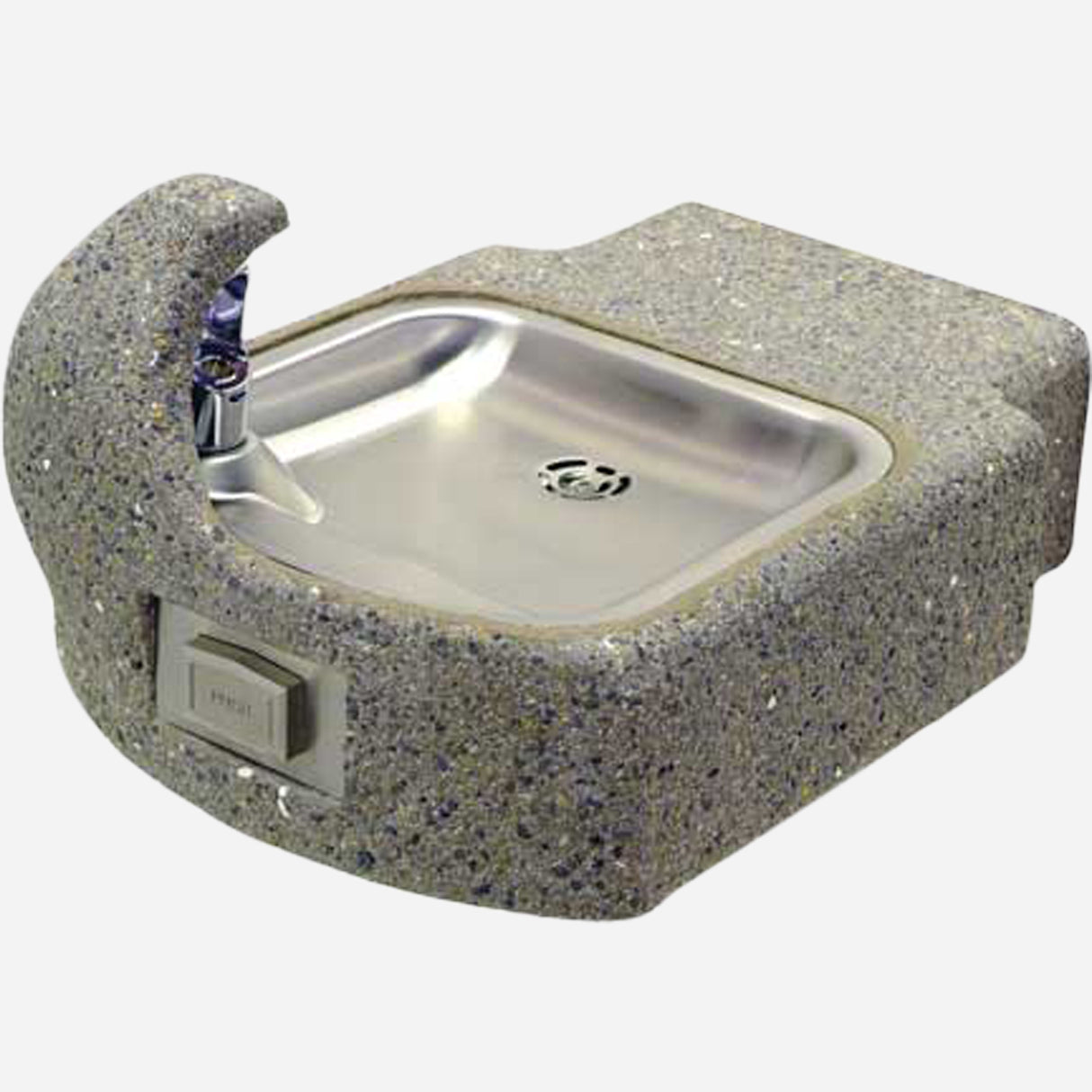 Murdock GVC59 | Wall-Mounted Concrete Drinking Fountain with Vandal-Resistant Design