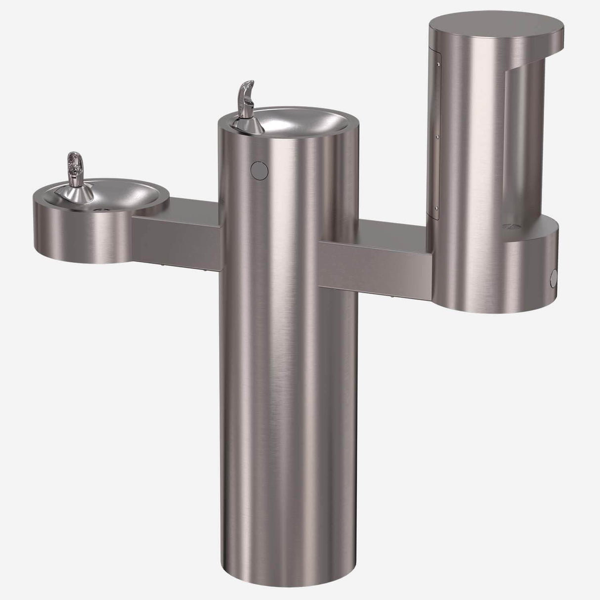 Murdock GYV34 Series Outdoor Pedestal Bi-Level Drinking Fountain with Bottle Filler