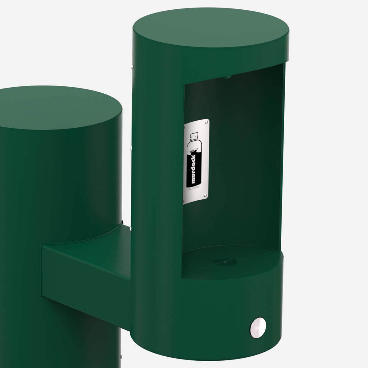 Murdock GYU64 | Outdoor Pedestal Bottle Filler with Sensor Activation & Optional Pet Fountain