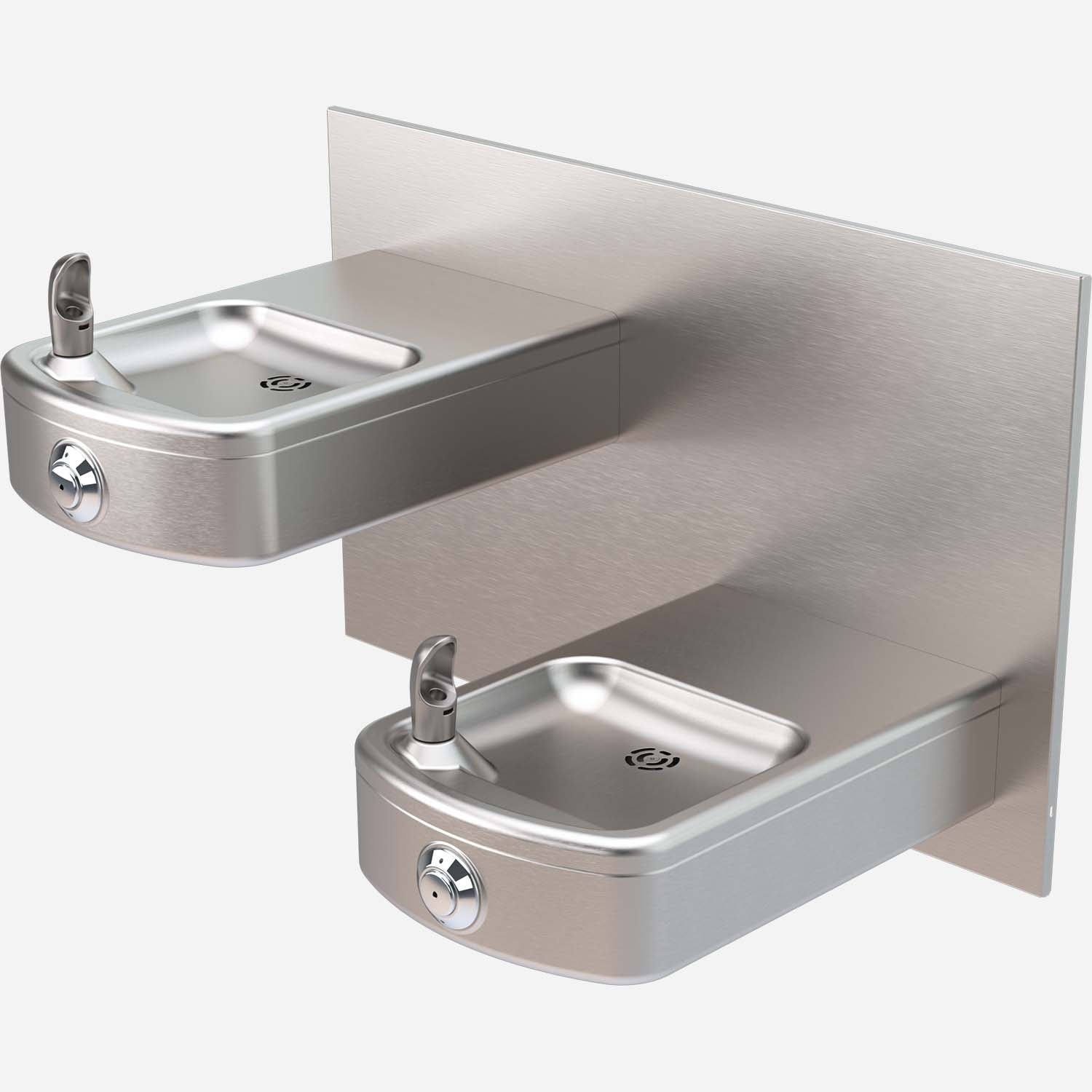 Murdock A152-VR Series Wall-Mounted Bi-Level Drinking Fountain with Stainless Steel Construction