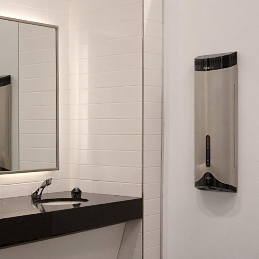 Bobrick B-9100 | PureDri Automatic Hand Dryer and Air, Hand Sanitizer, Satin (select the alternative AirDRI CompactDRI below)