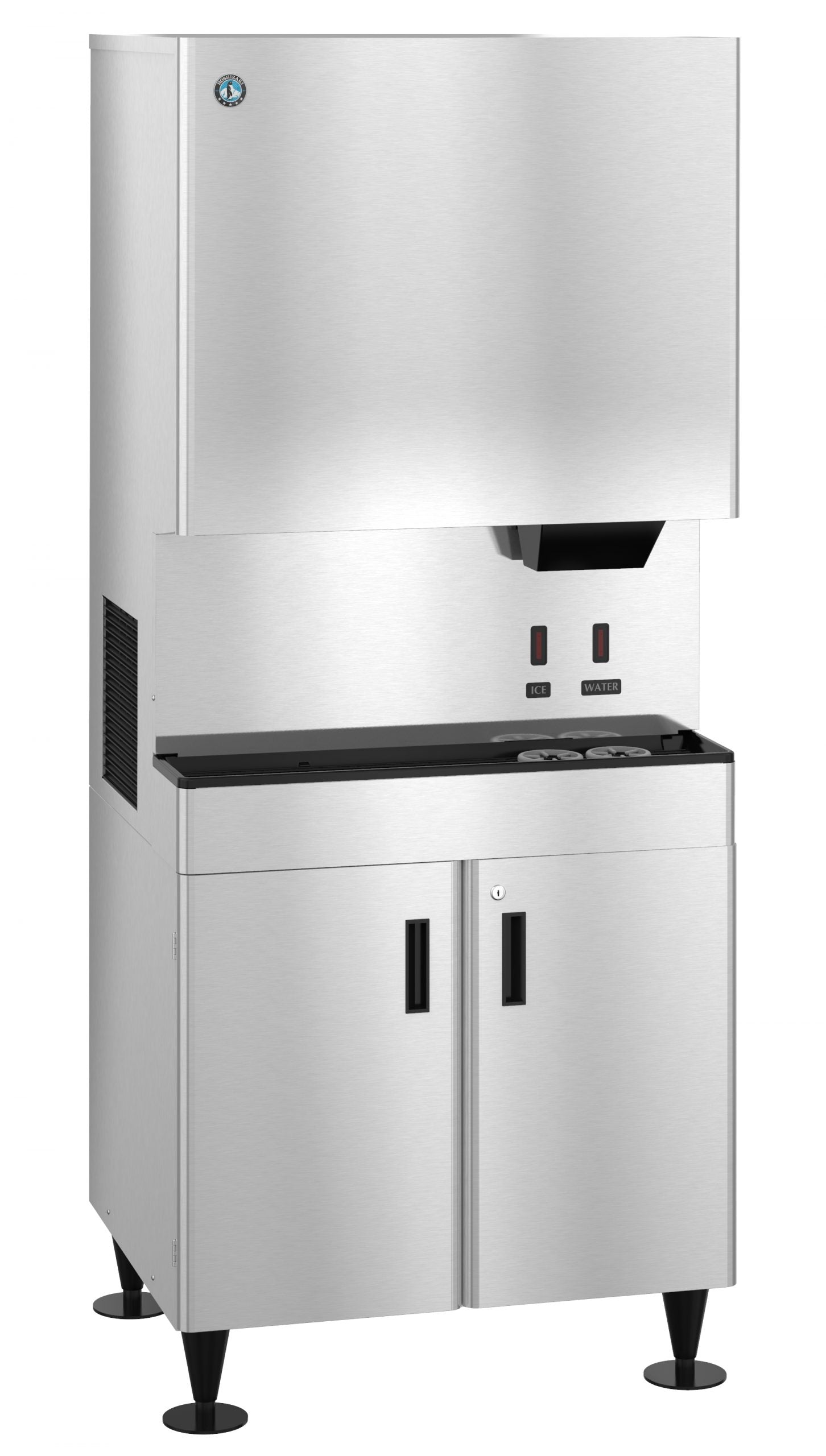 Hoshizaki DCM-751BWH-OS | OptiServe Hands Free Cubelet Ice and Water Dispenser, Water-cooled, 95 lbs capacity