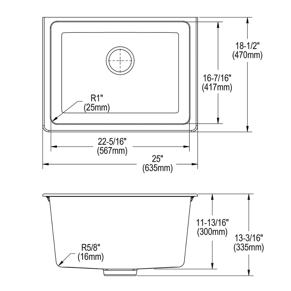 Elkay ELGU251912PDWH0