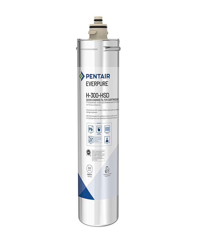 Pentair Everpure EV927075 | Replacement Cartridge for H-300-HSD Drinking Water System, 300 Gallon Capacity