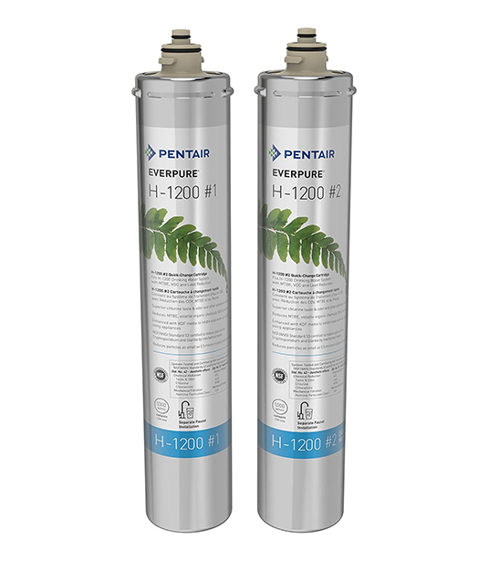 Pentair Everpure EV928201 | Replacement Cartridge Set for H-1200 Drinking Water System | 1,000 Gal Capacity