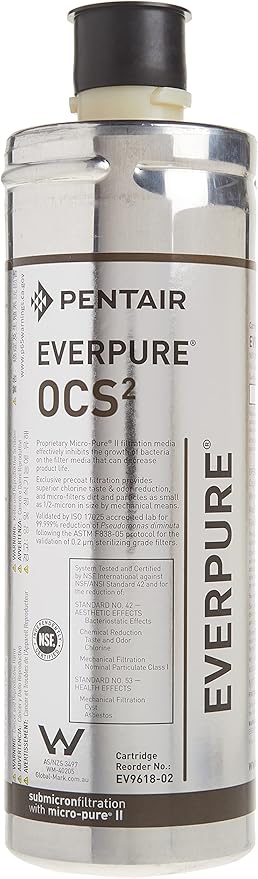 Pentair Everpure EV961802 | OCS2 Replacement Cartridge, 1,500 Gal (1 Pack)