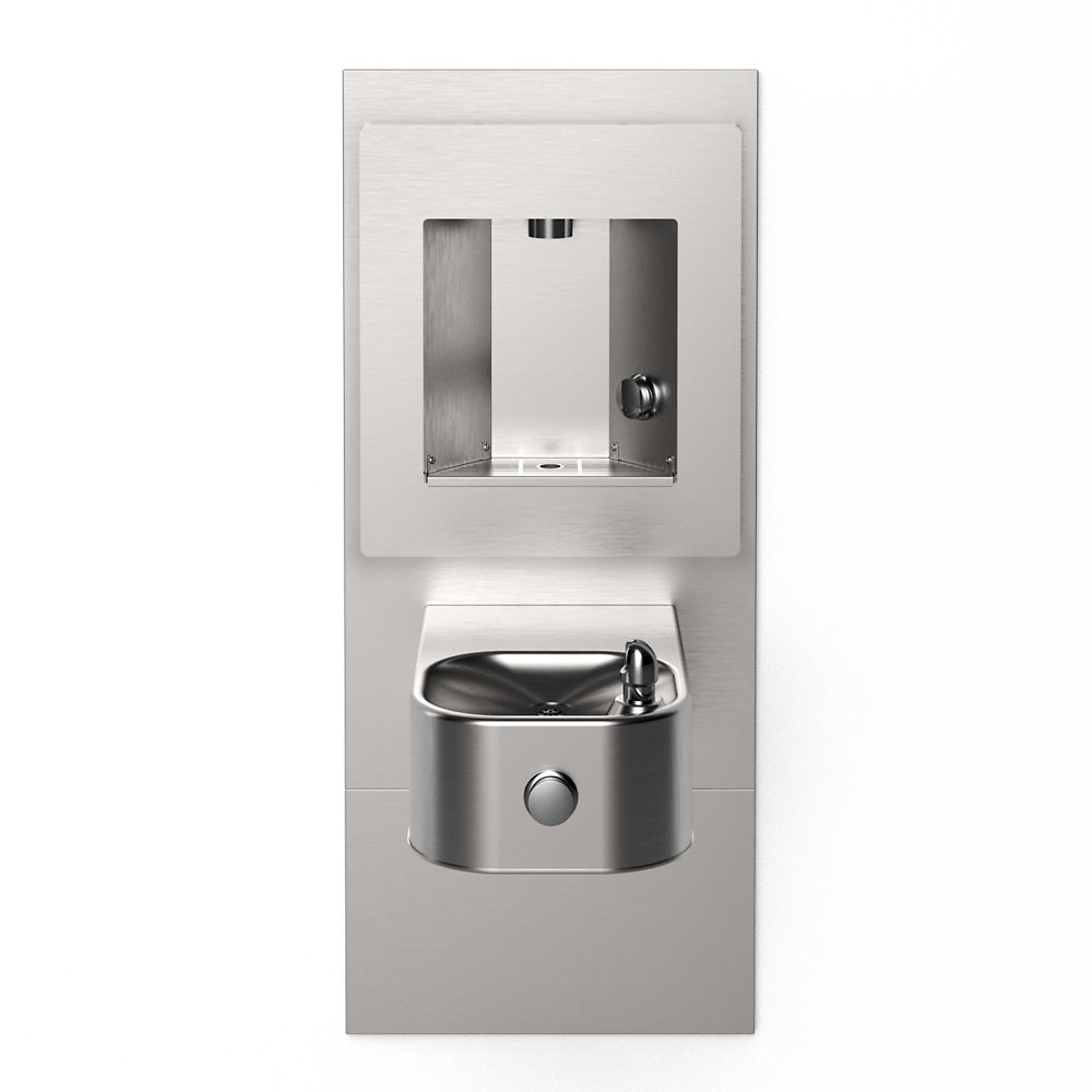 Elkay EZLMSN-EDFPVM214DK | ezH2O Mechanical Bottle Filling Station | Non-Filtered, Non-Refrigerated, Stainless